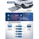 Пороги алюминиевые Rival Silver New для Нива ВАЗ 2121 1973-2021