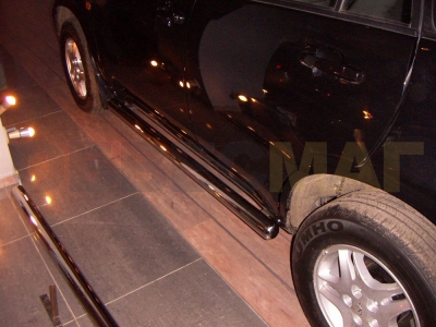 Пороги труба 60 мм Технотек для Chevrolet Niva 2002-2008